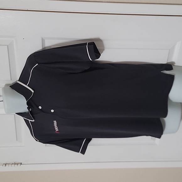 Yokohama Polo Shirt Men's Port Authority Pullover Black Short Sleeve.Size Med - Picture 4 of 7